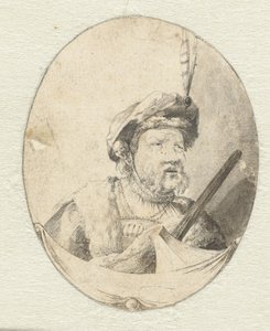Byste av en mann i orientalske klær av Pieter Cornelisz. Verbeeck (possibly)