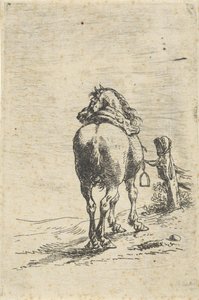 Salet hest på en stang
