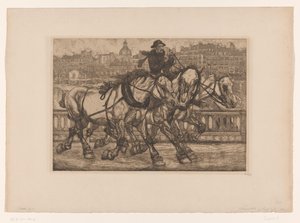 Hester på Pont Sully i Paris L