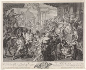 Sabine Virgin Robbery av Pieter Franciscus Martenasie