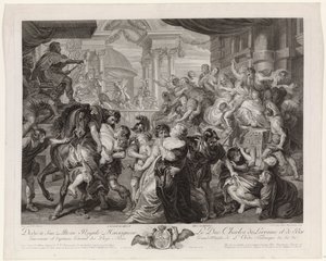 Sabine Virgin Robbery av Pieter Franciscus Martenasie
