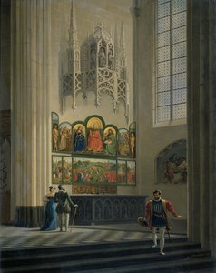 Ghent-altertavlen i St Bavo-katedralen i Ghent, 1829 av Pieter Frans De Noter