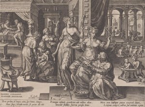 Child Birth, fra The Course of Human Life, 1570. av Pieter Furnius