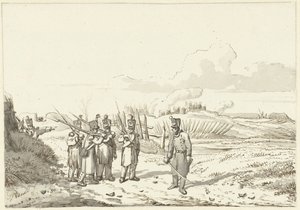 En omreisende patrulje, 1813-1814 av Pieter Gerardus van Os (signed by artist)