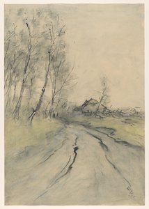 landvei av Pieter H.J.J. Ras (signed by artist)
