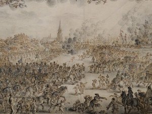 Charles IIs avgang fra Scheveningen av Pieter Hendricksz Schut