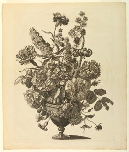 Vase med blomster av Pieter I. Mortier