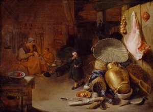 Interiør med figurer, 1643 av Pieter Jacobsz Duyfhuysen