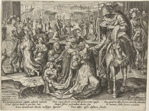 Forsoning mellom sabinerne og romerne Skildringer fra romersk historie (serietittel) av Pieter Jalhea Furnius