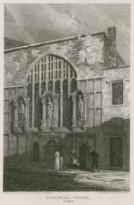 Guildhall Chapel, London av Pieter Jansz. Quast