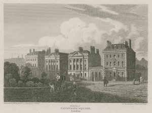 Nordsiden av Cavendish Square, London
