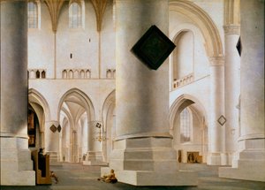 Interiør av den store kirken i Haarlem Maleri av Pieter Saenredam (1597-1665) (ec.holl.) 1636-1637 Søn. 59x81 cm London, nasjonalgalleri