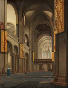 Skibet og koret til Mariakerk i Utrecht Skipet og koret til Mariakerk i Utrecht, sett fra vest