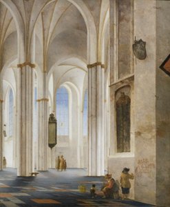 Interiøret i Buurkerk i Utrecht