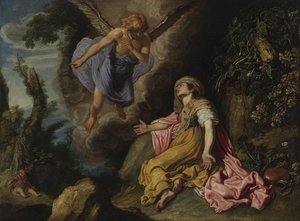 Hagar og engelen av Pieter Lastman