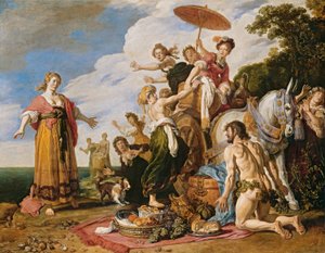 Odyssevs foran Nausikaa av Pieter Lastman