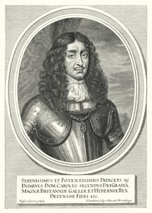 Charles II, konge av England, Skottland og Irland (gravering)