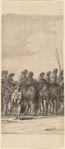 Marie de Medicis inntreden i Amsterdam [plate 5 av 6] av Pieter Nolpe