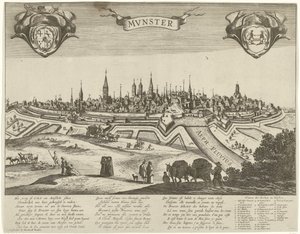 Panorama over Munster av Pieter Nolpe