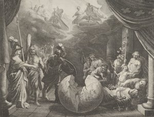 Plate 11: Allegory on the Discord in France, fra Caspar Barlaeus, Medicea Hospes, 1638. av Pieter Nolpe