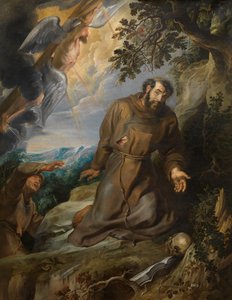 Saint Francis mottar Stigmata, ca 1630-1634. av Pieter Paul Rubens