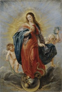 Den ulastelige unnfangelsen, ca. 1628-1629 av Peter Paul Rubens