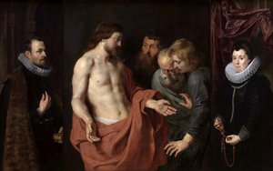 The Incredulity of Saint Thomas The Rockox Triptych , Mellom 1613 og 1615. av Peter Paul Rubens