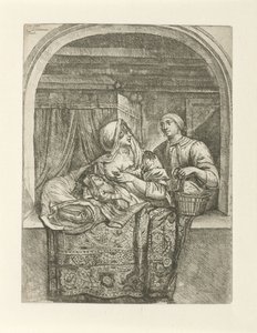 Kvinne som ammer barnet sitt av Pieter Peutemans