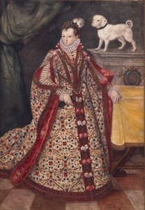 Portrett av en moravisk kvinne. av Pieter Pietersz the Younger