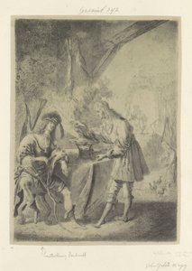 Esau selger sin førstefødselsrett til Jakob Recueil de quatre-vingt-cinq estampes originales (serietittel)