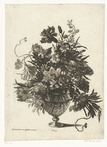 Glassvase med blomster Vaser med blomsterbuketter (serietittel)