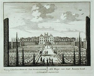 Hus og hager ved Saint Annen-Land, fra 