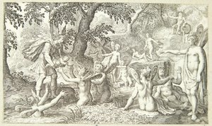 Mercury overlater Bacchus til nymfene på Mount Nysa