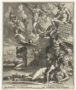 Tittelside for: European Mercury Fourteenth Piece Part One, 1703 av Pieter Sluyter