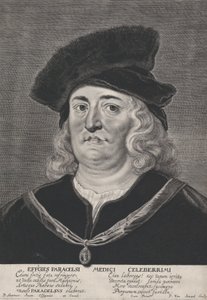 Portrett av Theophrastus Paracelsus, 1615-43.