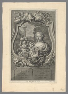 Portrett av William V, Prince of Orange-Nassau, og Carolina, Princess of Orange-Nassau