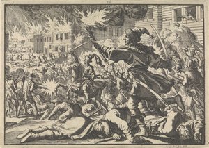 Kamp i Moskvas gater mellom russere og polakker i 1611, 1698