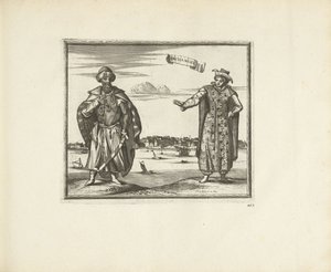 Innbyggere i Arkhangelsk, 1726 av Pieter Van der Aa