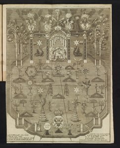 Fyrverkeri ved feiringen av jubileet, 1767 av Pieter Wauters