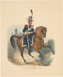 Soldat til hest Dragon i nederlandsk tjeneste av Pieter Wilhelmus van de Weijer