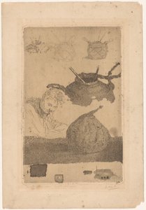 Første etsebevis (tittel på objekt) av Pieter Willem van Baarsel (signed by artist)