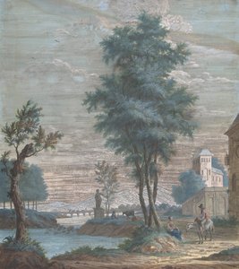 Italiensk landskap, 1769. av Pieter de Groot