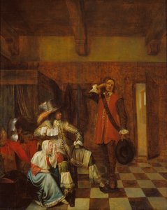 Bringer of Bad News av Pieter de Hooch