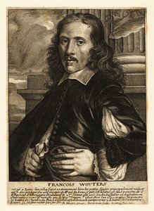 Portrett av Frans Wouters, flamsk barokkmaler, skapmaler og hoffkunstner til den romerske keiseren av Pieter de II Jode