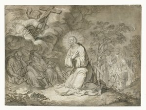 Kristus i Oljehagen av Pieter de Jode (I)
