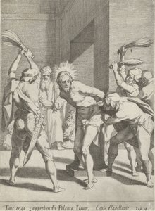 Geseling van Christus Passie van Christus (serietittel) Lidenskap og oppstandelse (serietittel) av Pieter de Jode (I)