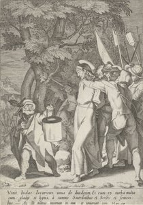 Gevangenneming van Christus Passie van Christus (serietittel) Passion and Resurrection (serietittel) av Pieter de Jode (I)
