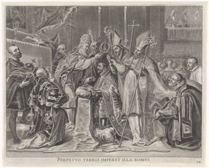 Charles V kronet til keiser av Paven Joyful Entry of the Cardinal-Infant i Gent, 1635 (serietittel)