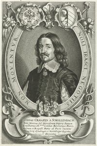 Portrett av Tobias Oelhafen van Schöllenbach Celeberrimi Legati (serietittel) av Pieter de Jode (II)