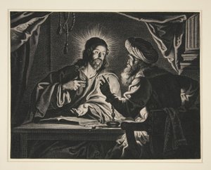 Kristus og Nikodemus av Pieter de Jode II